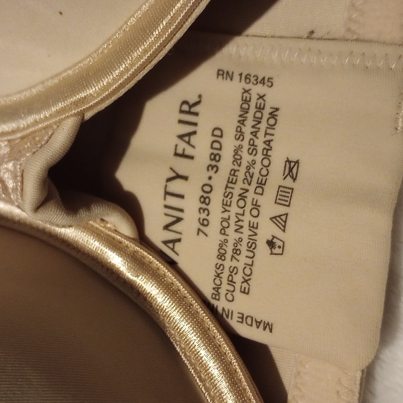Vanity fair back smoother bra. 38DD. NWOT 76380 - Picture 6 of 7